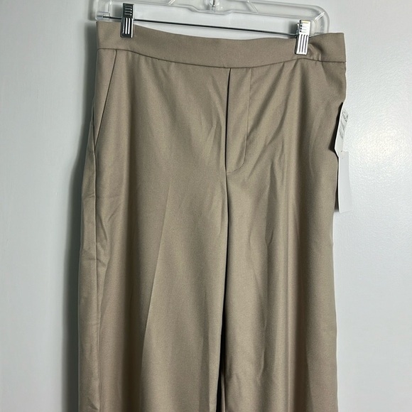 NWT Nordstrom Wide Leg Pull On Tan Pant Trousers Size 8 - Picture 2 of 13
